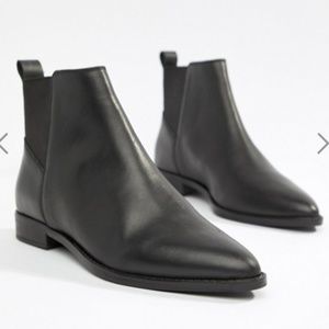 asos design atom leather chelsea boots